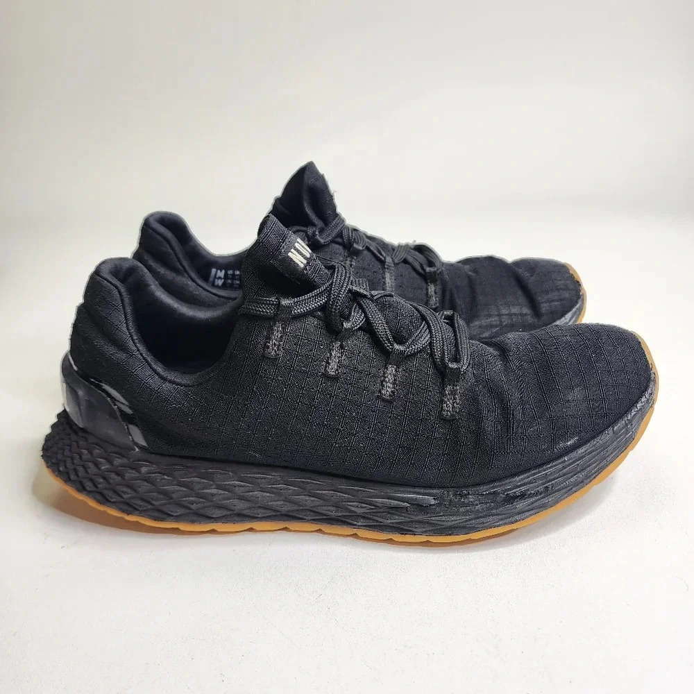 NOBULL Allday Ripstop Runner Shoes Black Gum Crossfit Training Women's 9 Men 7.5